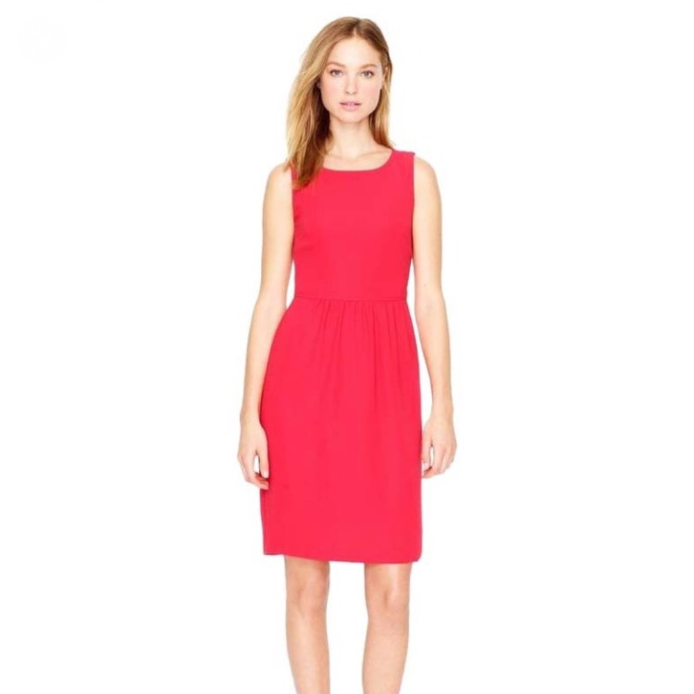 SOLD J Crew Poppy Camille Sleeveless Crepe Dress - Picture 1 of 6